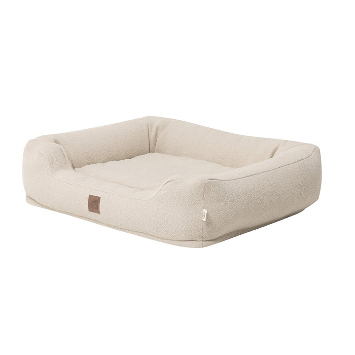Indie & Scout Pet Boucle Bolster Stone - L