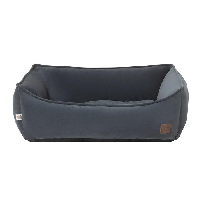 Indie & Scout Recycled Velvet Square Bolster Slate - L