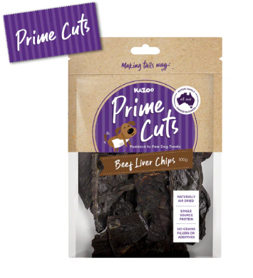 Kazoo Prime Cuts Beef Liver Chips - 100g