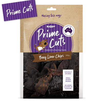 Kazoo Prime Cuts Beef Liver Chips - 500g
