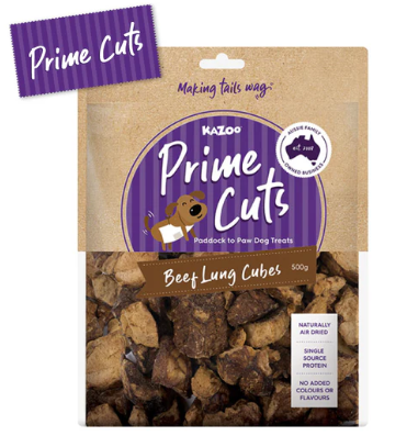 Kazoo Prime Cuts Beef Lung Cubes - 500g