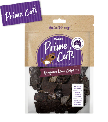 Kazoo Prime Cuts KangarooLiver Chips - 100g