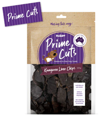 Kazoo Prime Cuts Kangaroo Liver Chips - 220g