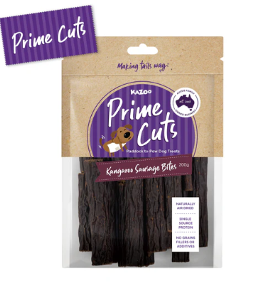 Kazoo Prime Cuts Kangaroo Sausage Bites - 200g