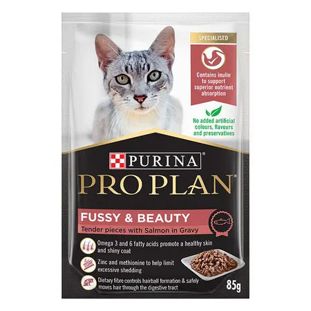 Proplan Cat Fussy & Beauty 85g 12pk - Salmon