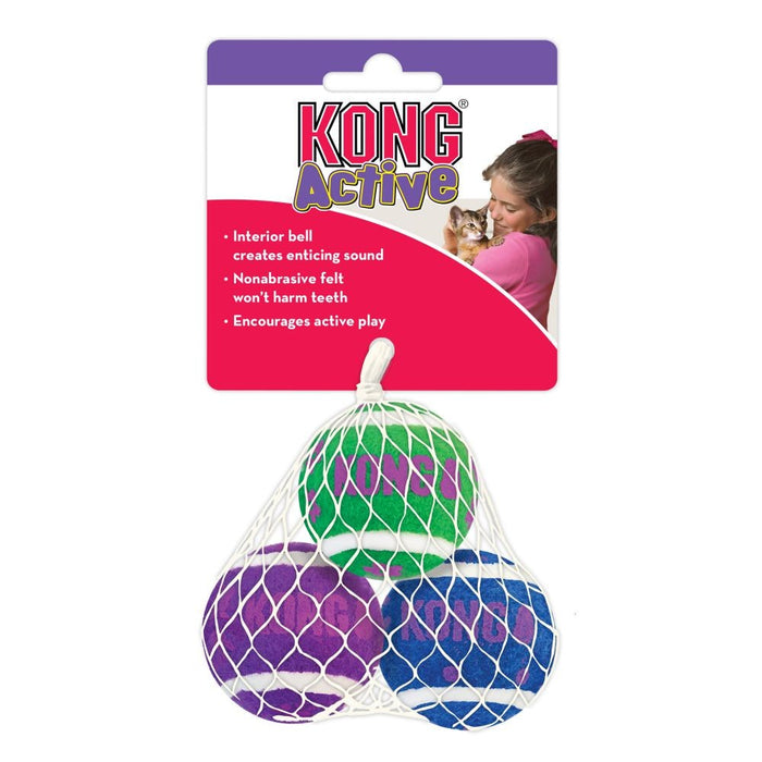 KONG Cat Tennis Balls w/Bells