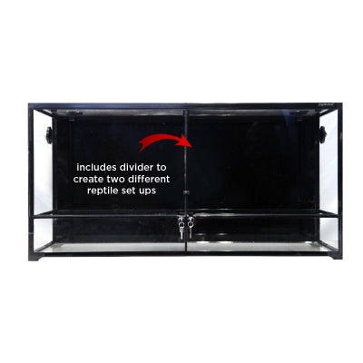 Reptile One RTF 1200HTD Glass Enclosure w/ Divider