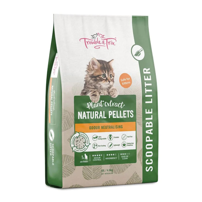 Trouble & Trix Natural Cat Litter 10L