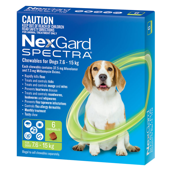 Nexgard Spectra Medium Dog Green