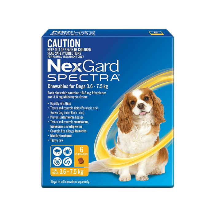 Nexgard Spectra Small Dog Yellow