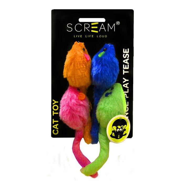 Scream MULTI-COLOURED MICE CAT