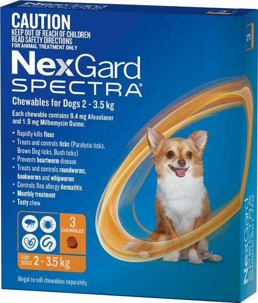 Nexgard Spectra Very Small Dog Orange