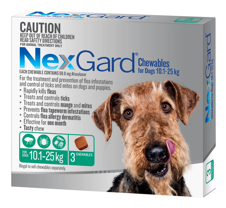 Nexgard Medium Dog Green