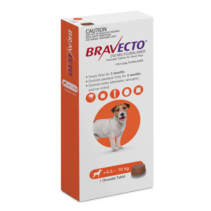 Bravecto Chew Small Dog 4.5-10kg