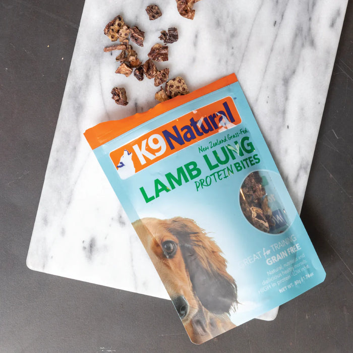 K9 Natural Lamb Lung Air Dry Protein Bites 50g