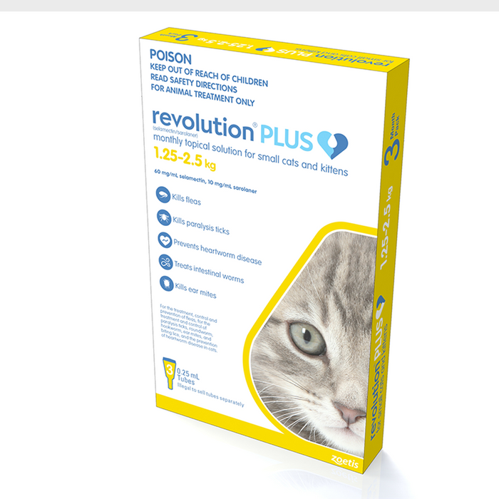 Revolution Plus Kitten 1.25-2.5kg [Sz:3pk]