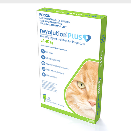 Revolution Plus Cat Large 5.1-10kg [Sz:3pk]