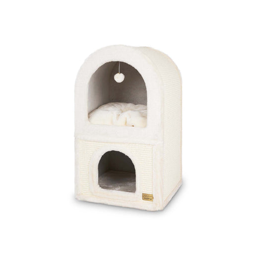 Kazoo 2 Chamber Den [Clr:Cream Plush & Sisal]