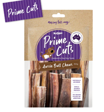 Kazoo Prime Cuts Aussie Bull Chews -300g