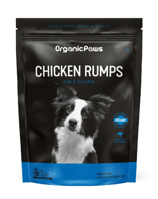 ORGANIC PAWS Chicken Rumps 1kg