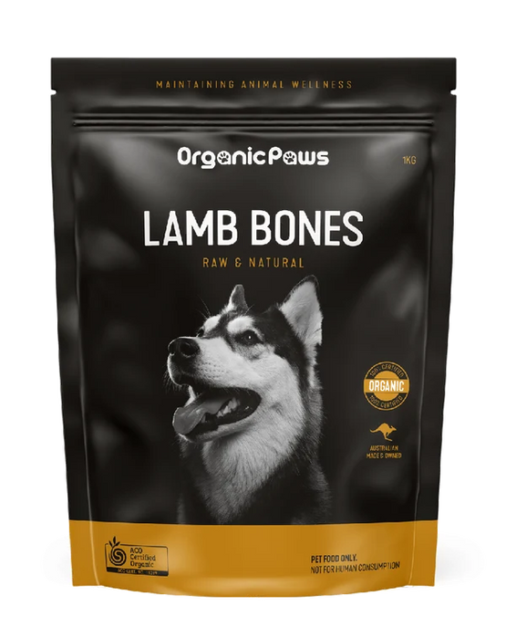 ORGANIC PAWS Lamb Bones 1kg