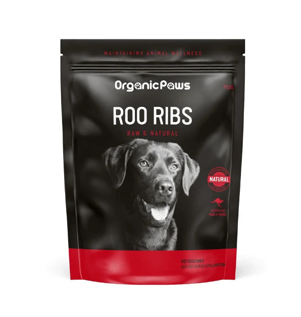 ORGANIC PAWS Roo Ribs 750g