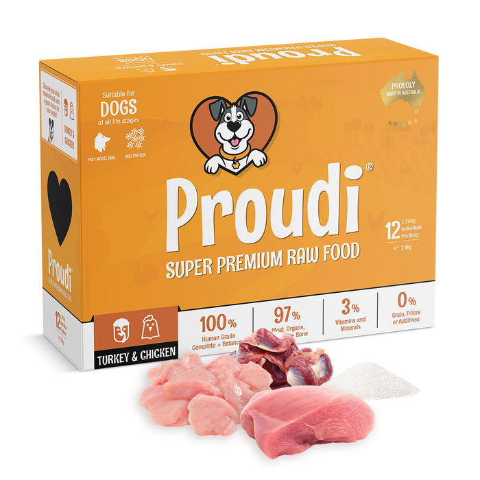 Proudi NEW Turkey & Chicken Dog