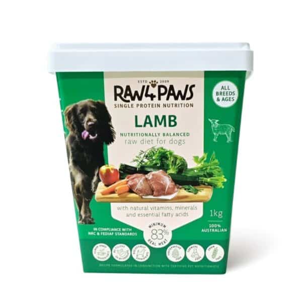 RAW 4 PAWS LAMB CONTAINER 900G