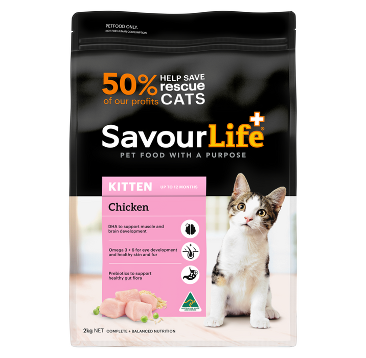 Savour Life Chicken Kitten Dry Food 2kg