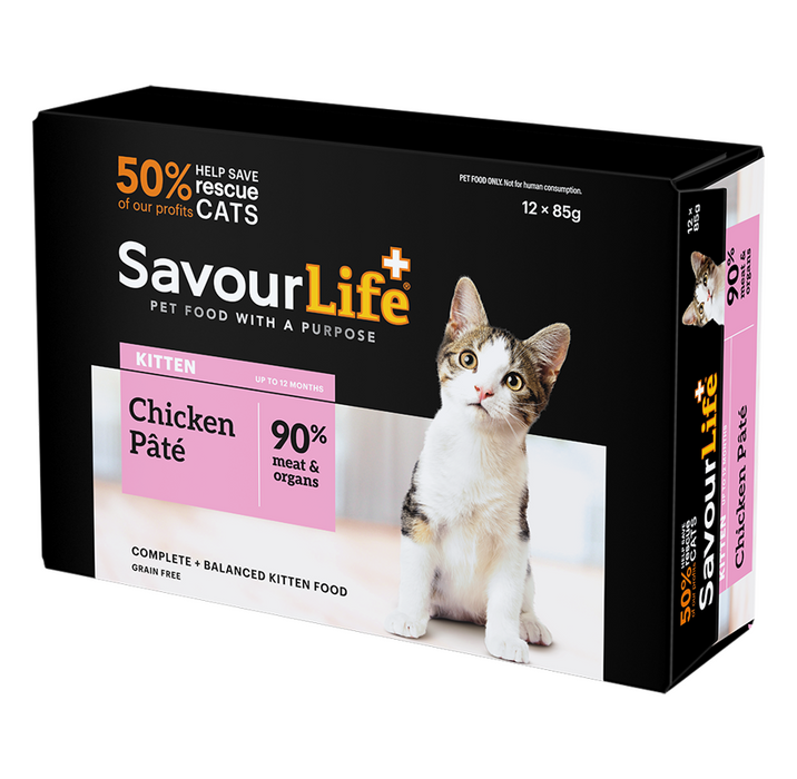 Savour Life Chicken Kitten Food 12x85g