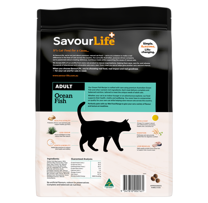Savour Life Ocean Fish Adult Cat Dry Food 2kg