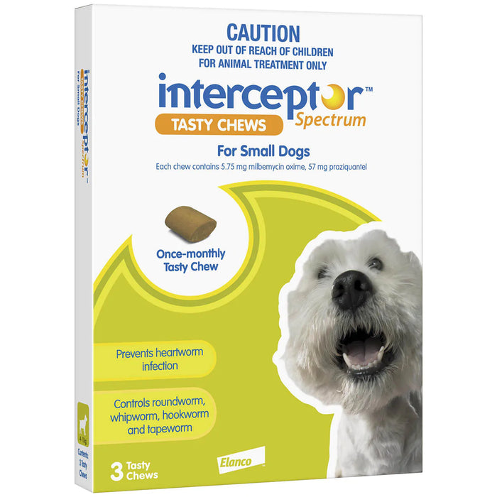 Interceptor Chews Small Dog 4-11kg