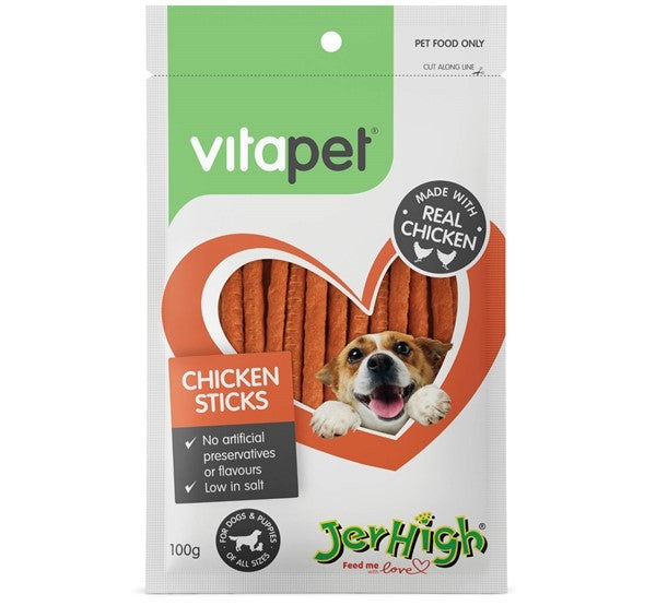 Jerhigh 100g Chicken Sticks