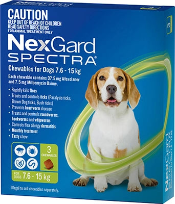 Nexgard Spectra Medium Dog Green