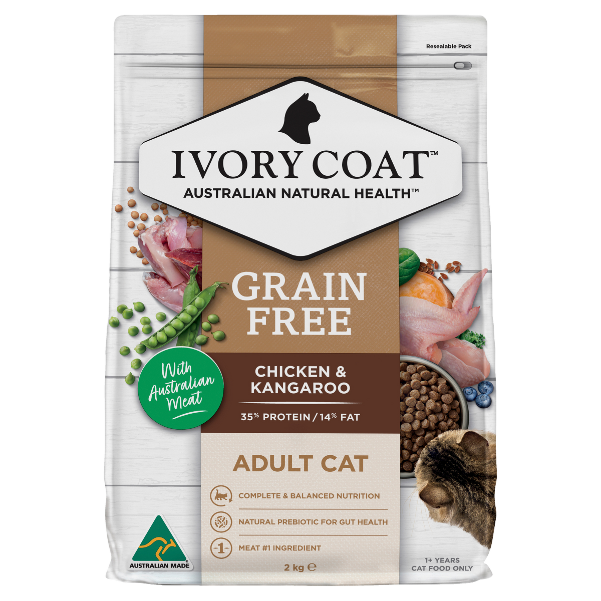 Ivory Coat Cat Chicken & Roo 2kg — Pet Superstore