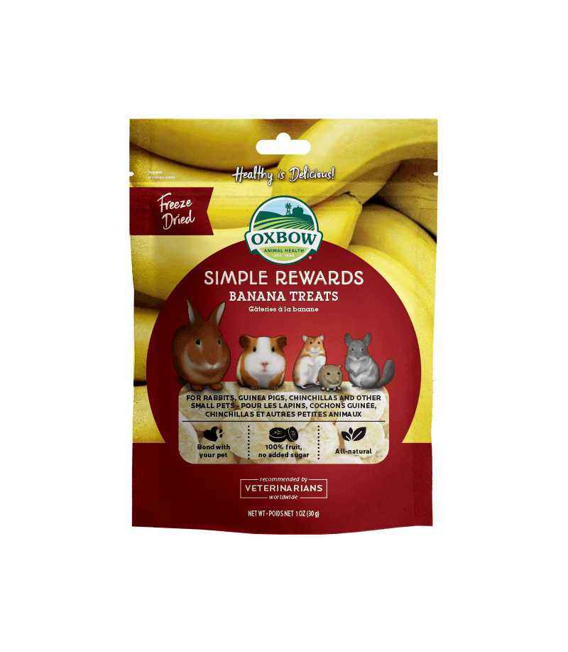 Oxbow Simple Rewards Apple Banana Treats 60g