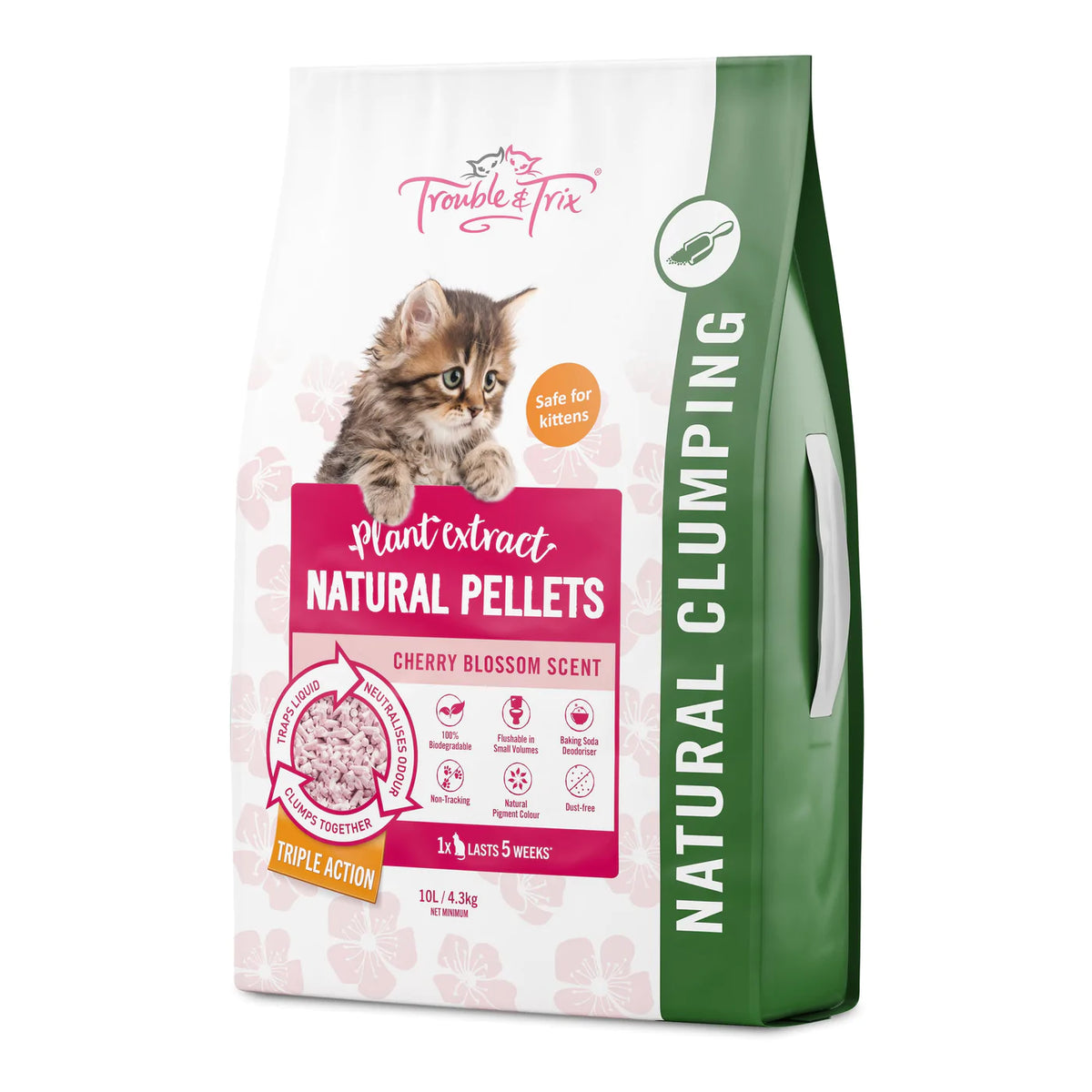 T&T Cat Litter Cherry Blossom 10L — Pet Superstore