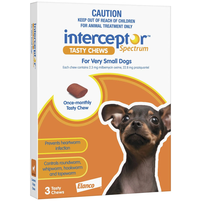 Interceptor Chews Very Small Dog Up To 4kg
